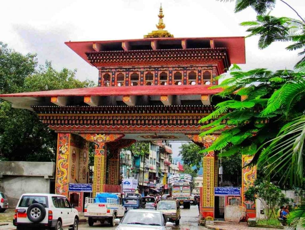 Bhutan gate from Phuentsholing, Bhutan