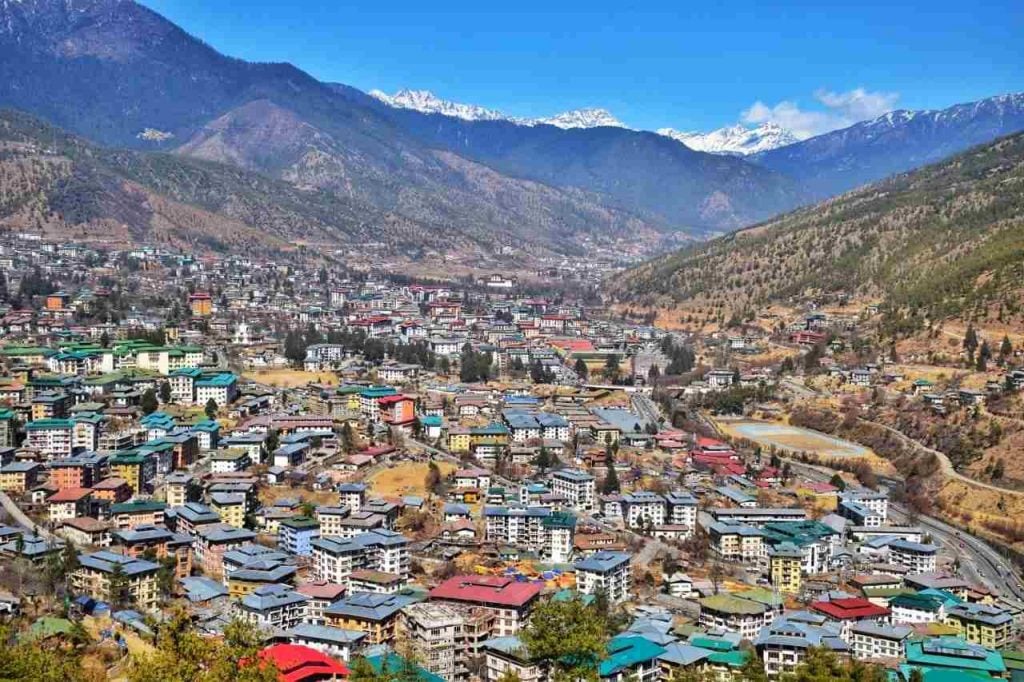 Thimpu City from Upper Hill