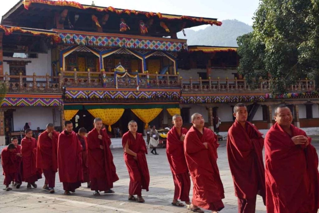 Inside of Punakha Dzong