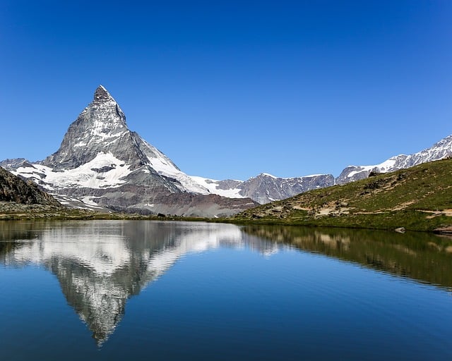 Matterhorn peak from Zermatt