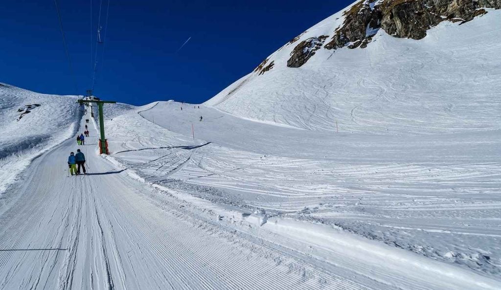 Grimentz Ski Run in Switzerland