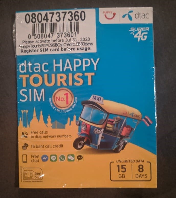 Thailand SIM card for tourist