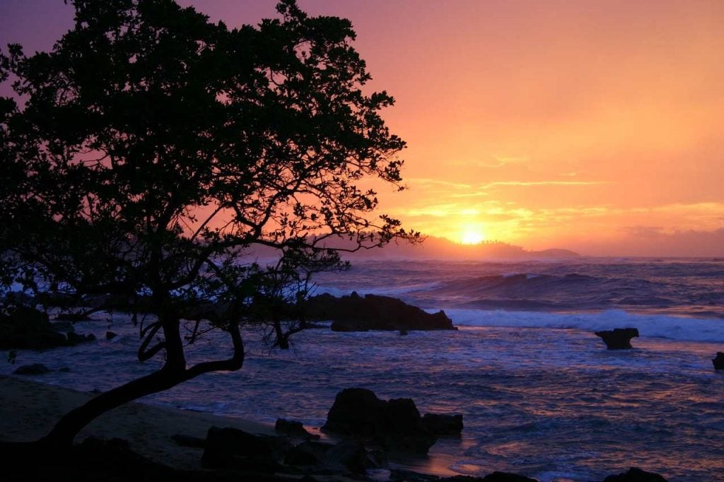 Sunset at Flamenco Beach, Puerto Rico- most romantic places in USA