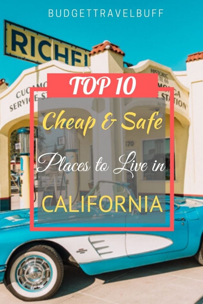 most affordable places to live in California