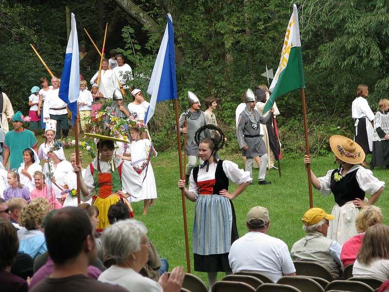 Traditional Clothing of Swiss Festival