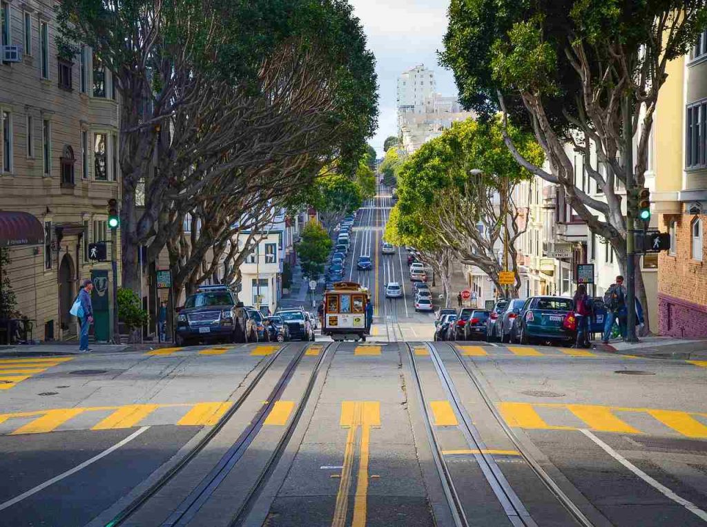 Hilly Road of San Francisco