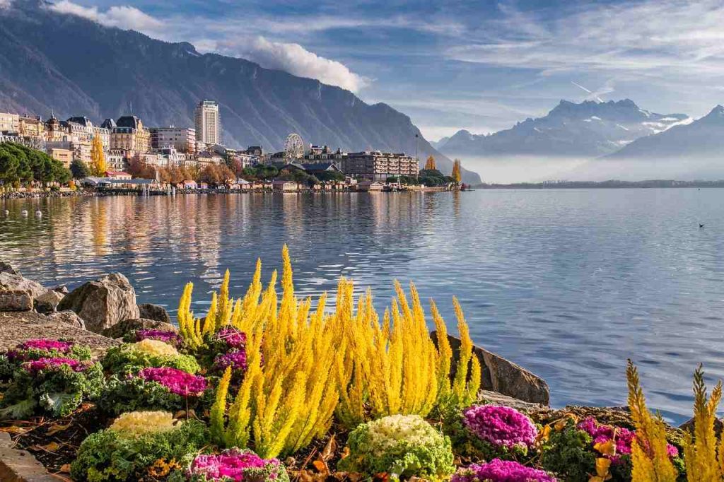 Lake Geneva in Montreux