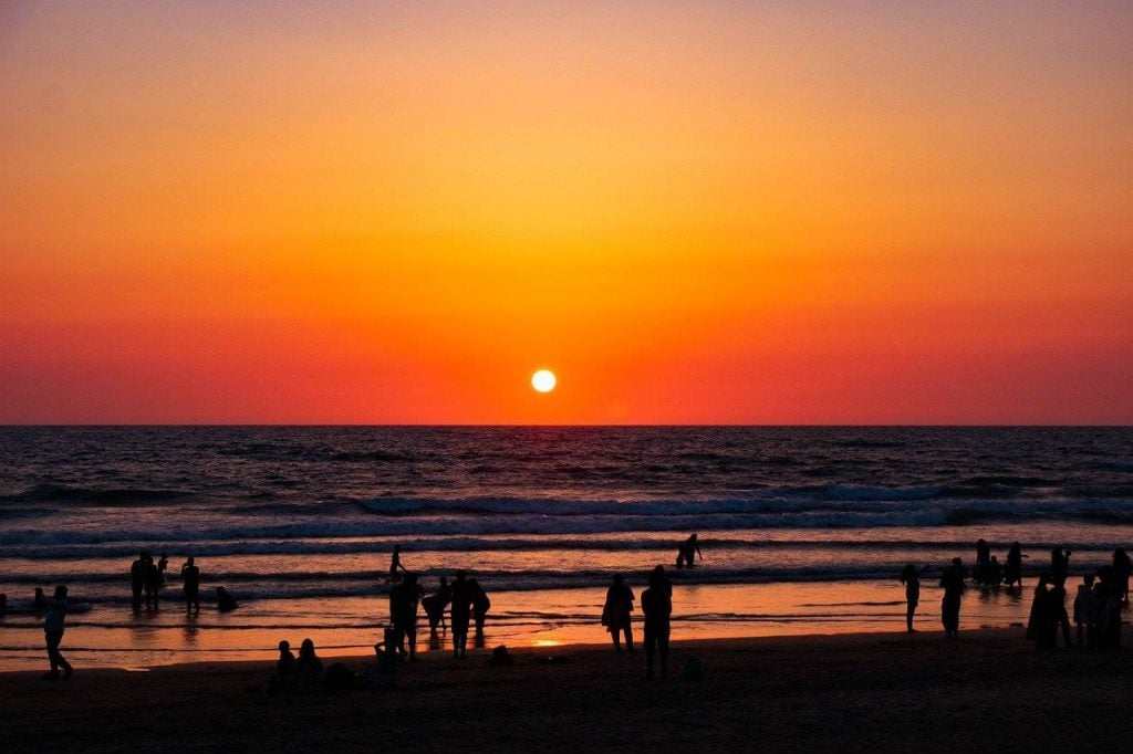 best places for honeymoon in India | Sunset in Goa