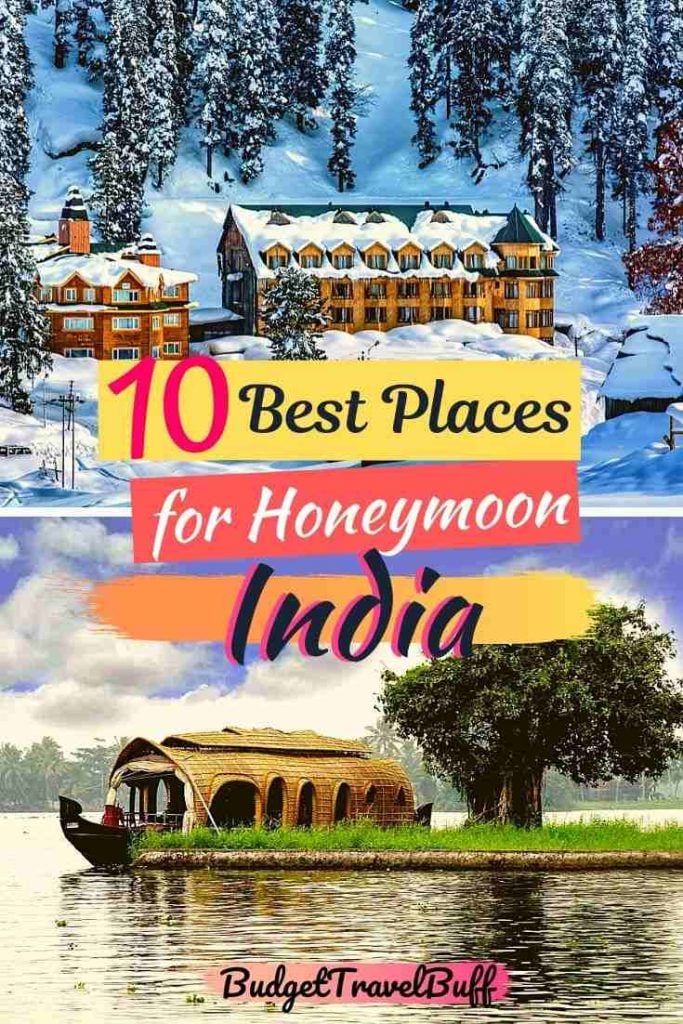 best places for honeymoon in India