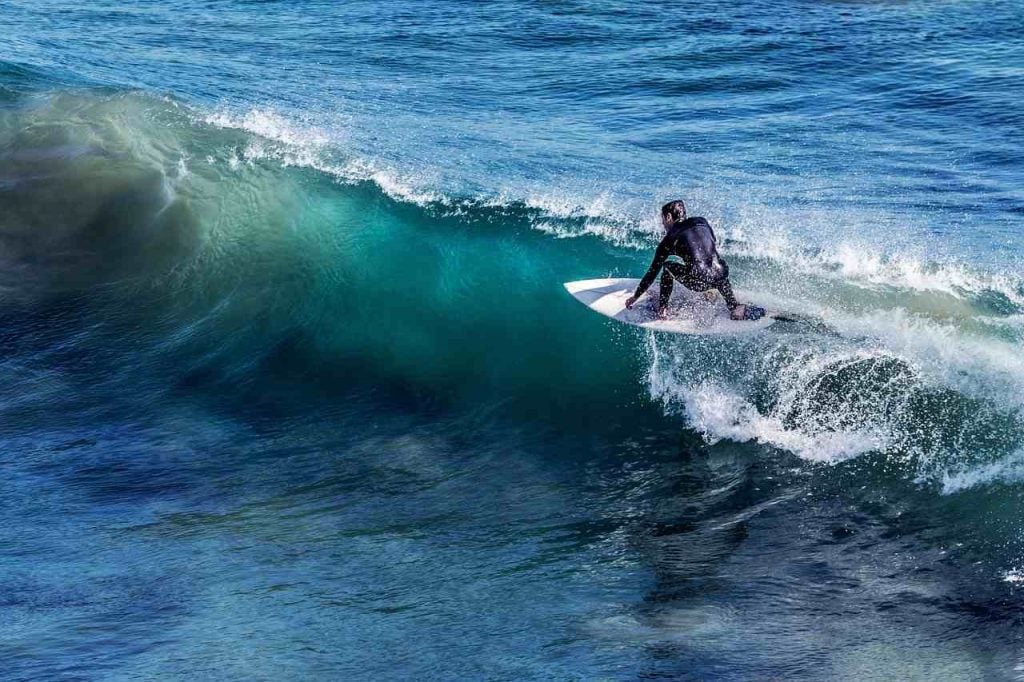 Surfing at Newport Beach