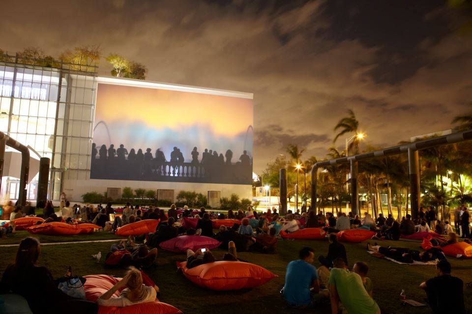 free things to do in Miami with kids | Movie at Soundscape Park