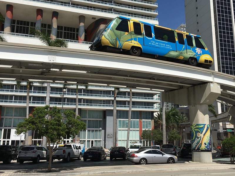 Metromover in Downtown Miami