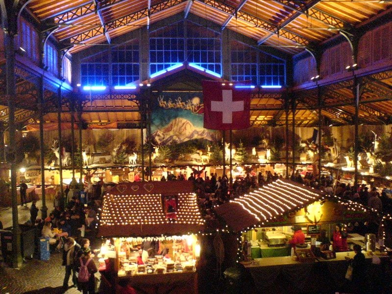 Christmas Market in Montreux, Switzerland