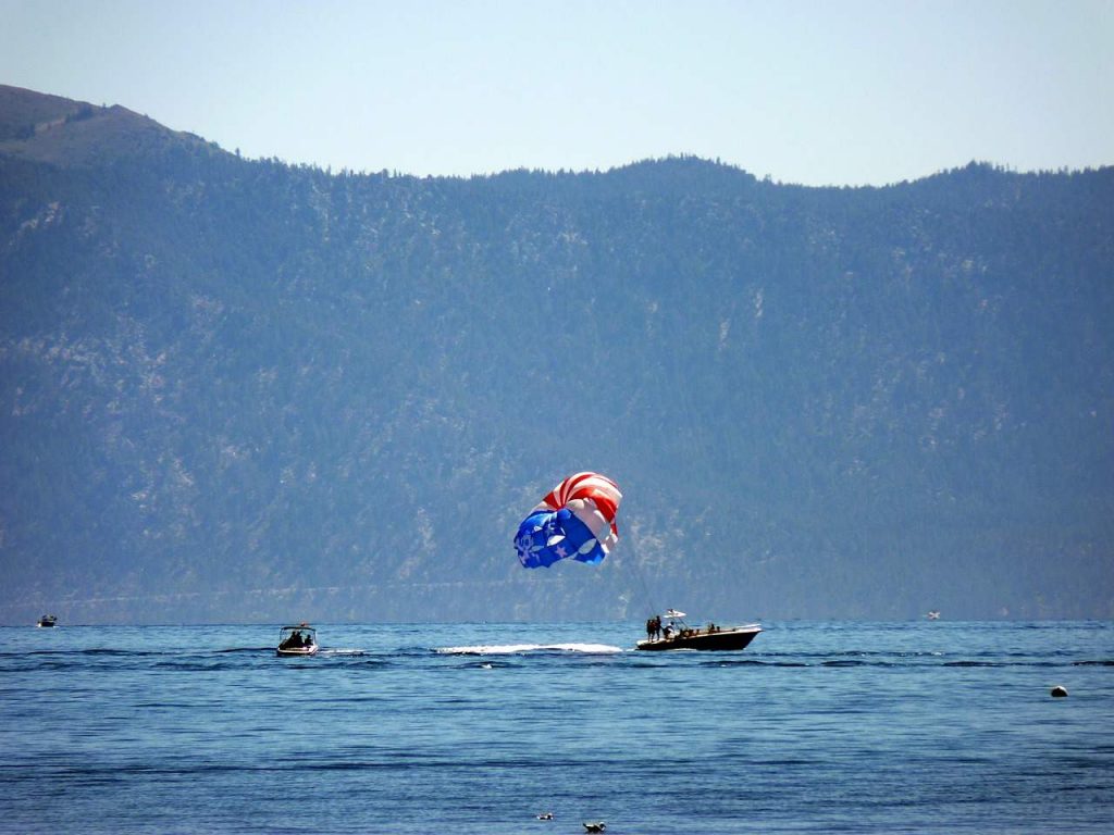 Parasailing in Lake Tahoe