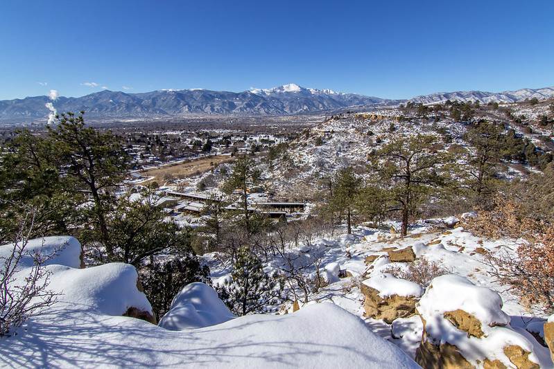 winter hike in Colorado Springs | Palmer Park