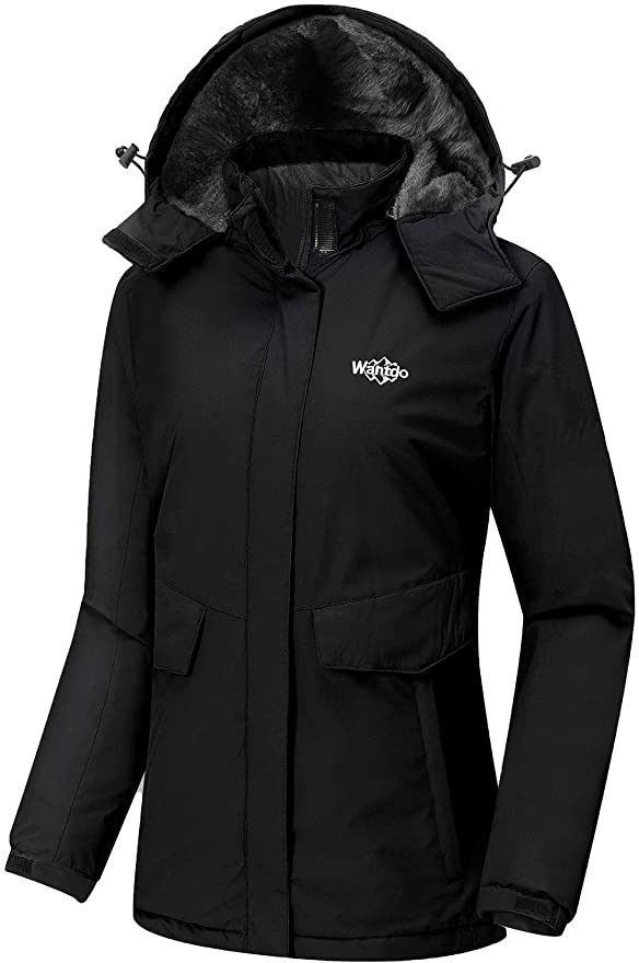 Wantdo Women's Waterproof Ski Jacket Warm Winter Coat